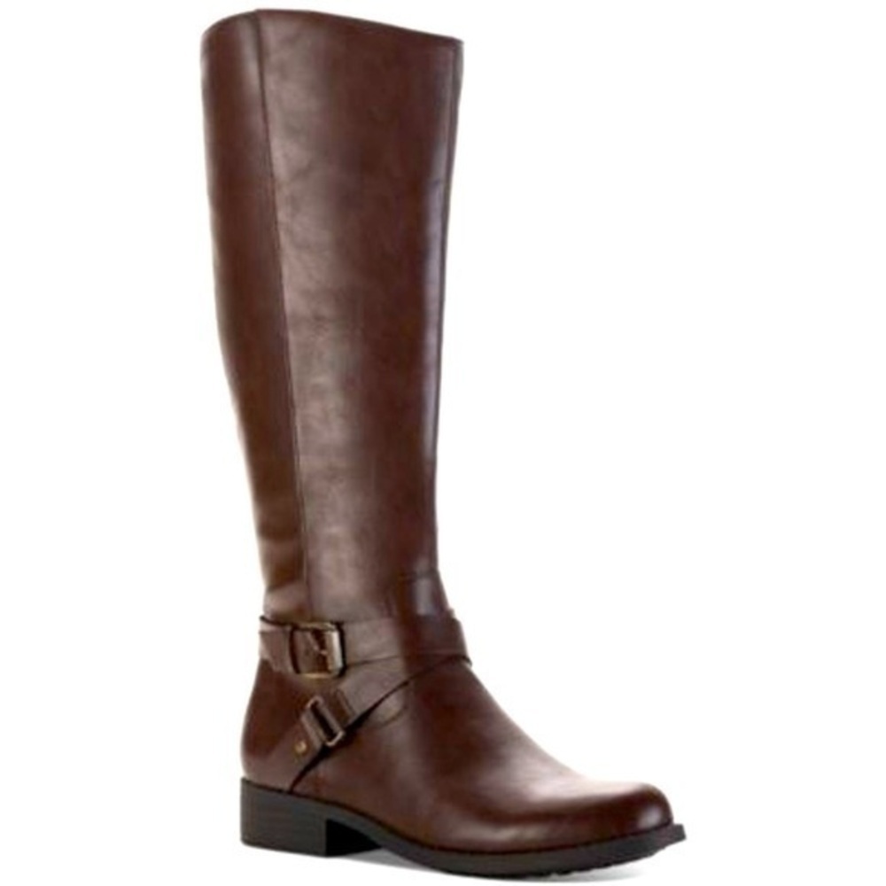 NWOB STYLE & CO Marliee Riding Boots in Brown Size 6.5 - Picture 8 of 12